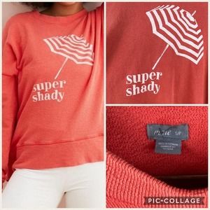 Aerie “Super Shady” Oversized Terry Pullover Small